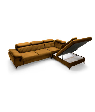 Ecksofa Ving – modernes Ecksofa mit Schlaffunktion und Stauraum