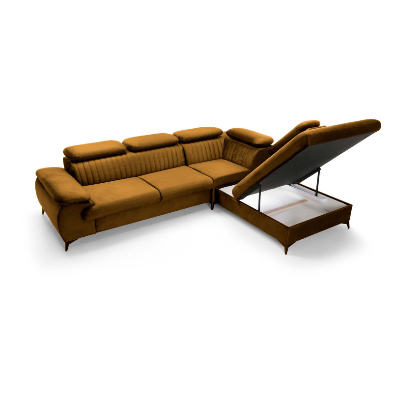 Ecksofa Ving – modernes Ecksofa mit Schlaffunktion und Stauraum