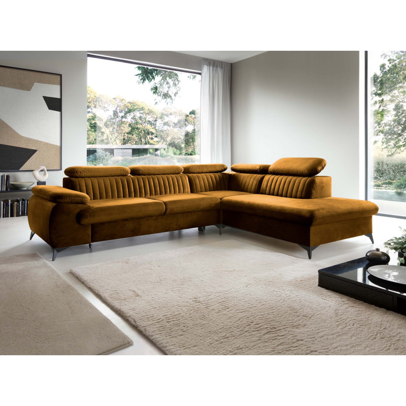 Ecksofa Ving – modernes Ecksofa mit Schlaffunktion und Stauraum