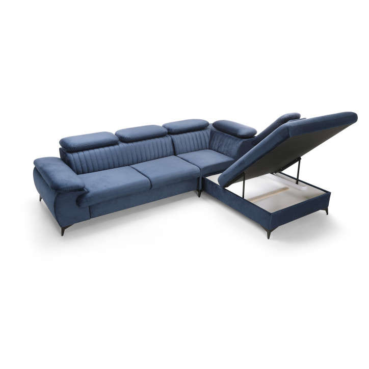 Ecksofa Ving – modernes Ecksofa mit Schlaffunktion und Stauraum