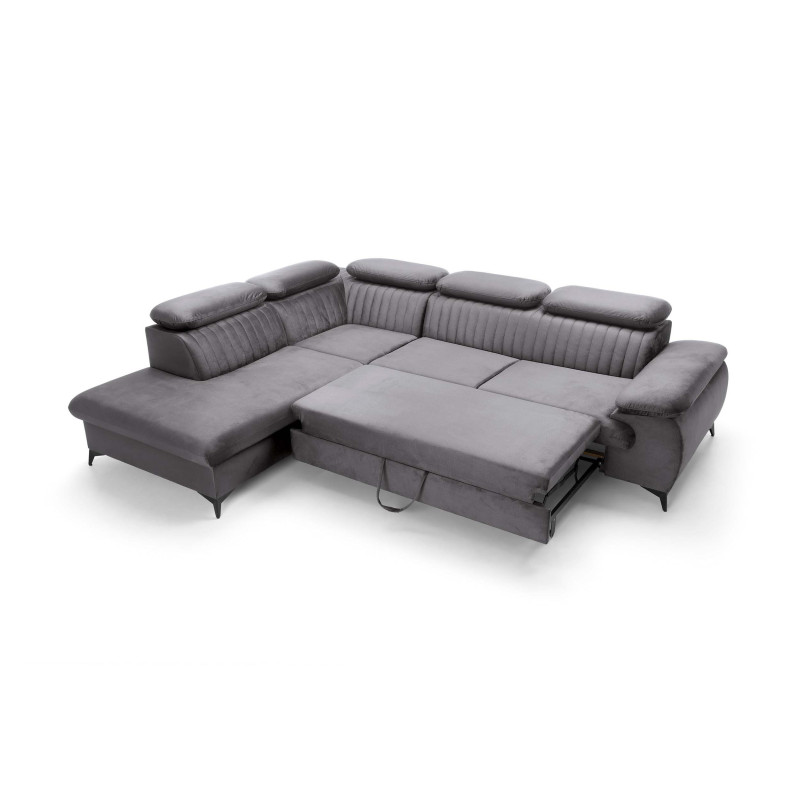 Ecksofa Ving – modernes Ecksofa mit Schlaffunktion und Stauraum