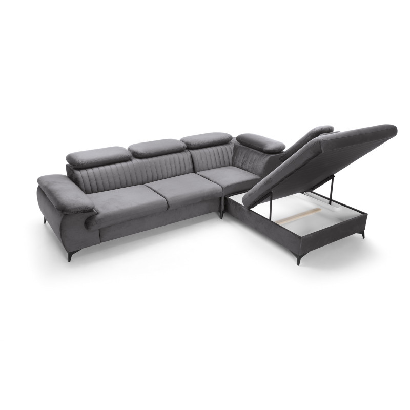 Ecksofa Ving – modernes Ecksofa mit Schlaffunktion und Stauraum