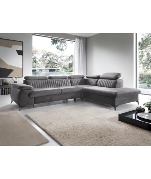 Ecksofa Ving – modernes Ecksofa mit Schlaffunktion und Stauraum