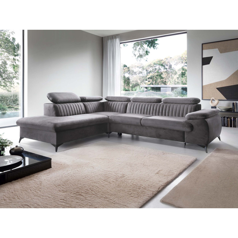 Ecksofa Ving – modernes Ecksofa mit Schlaffunktion und Stauraum