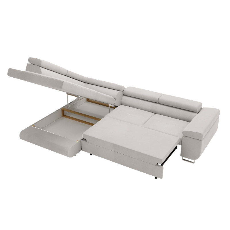 Ecksofa VENUS mit ausgezogener Schlaffunktion – Schlaffläche 125 x 193 cm
