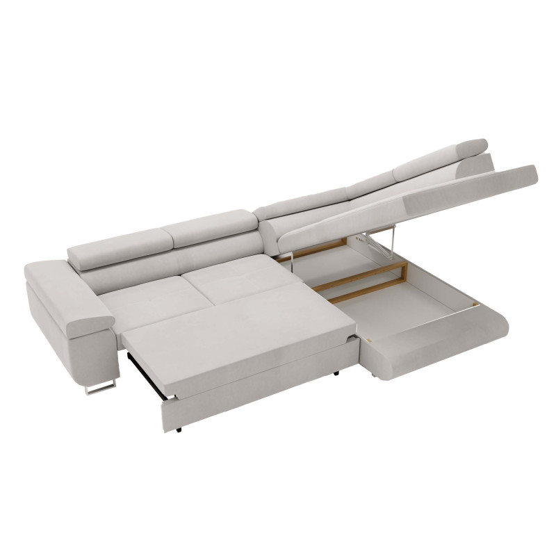 Ecksofa VENUS mit ausgezogener Schlaffunktion – Schlaffläche 125 x 193 cm
