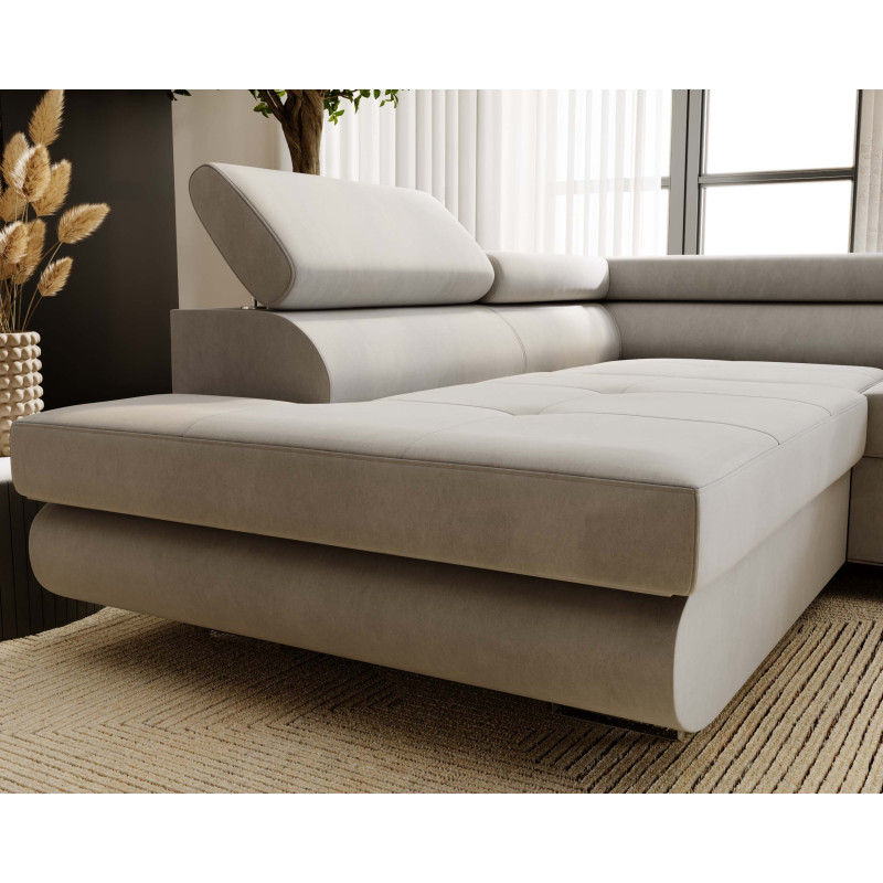 Ecksofa VENUS – modernes L-förmiges Sofa mit Schlaffunktion