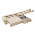 Ecksofa VENUS mit ausgezogener Schlaffunktion – Schlaffläche 125 x 193 cm