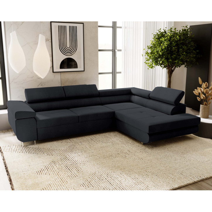 Ecksofa VENUS mit verstellbaren Kopfstützen für maximalen Komfort