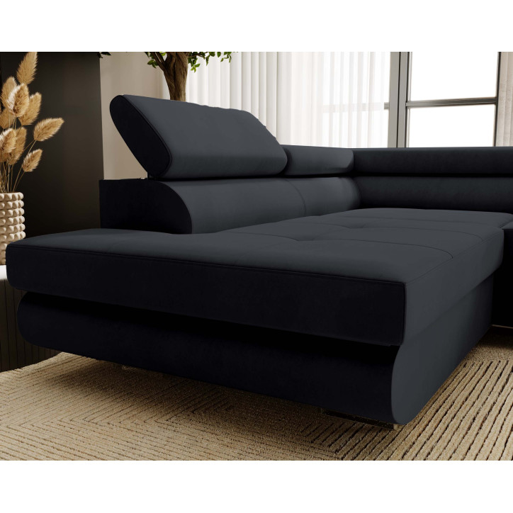 Ecksofa VENUS – modernes L-förmiges Sofa mit Schlaffunktion