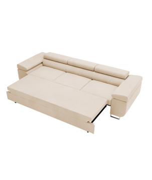 VENUS 3 Sofa – Ausziehsofa mit Bettkasten und verstellbaren Kopfstützen