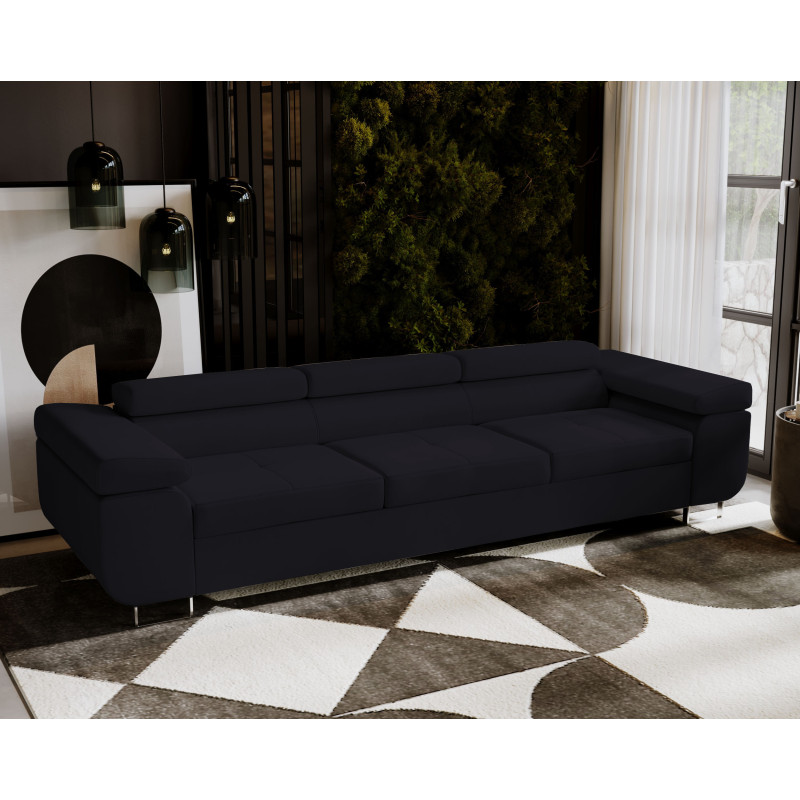 VENUS 3 Sofa – Ausziehsofa mit Bettkasten und verstellbaren Kopfstützen