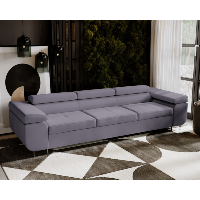 VENUS 3 Sofa – Ausziehsofa mit Bettkasten und verstellbaren Kopfstützen