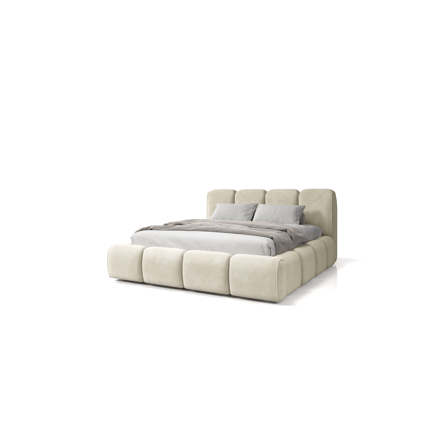 Polsterbett Beltane – Doppelbett mit Bettkasten und luxuriösem Design