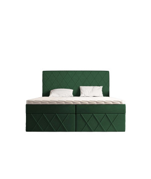 Boxspringbett MOLLY – Doppelbett mit Bettkasten und Bonellfederkernmatratze