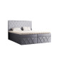 Boxspringbett MOLLY – Modernes Doppelbett mit Bettkasten, Bonellfederkernmatratze und Topper