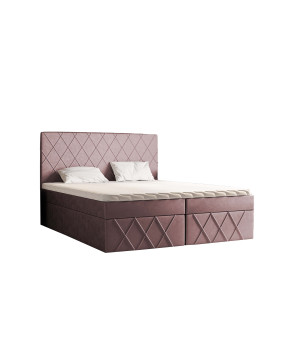 Boxspringbett MOLLY – Doppelbett mit Bettkasten und Bonellfederkernmatratze