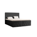 Boxspringbett MOLLY – Doppelbett mit Bettkasten und Bonellfederkernmatratze
