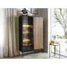 Callagher Vitrine – Glasvitrine mit LED-Beleuchtung in Graphit