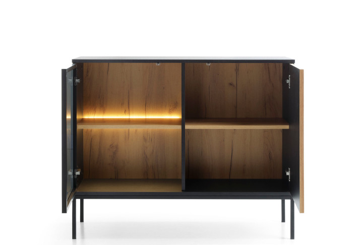 Viel Stauraum und modernes Design – Innenansicht der Callagher Kommode