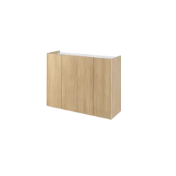 EASY EA-02 - Kommode Weiß Hochglanz mit LED - Wohnzimmer & Flur