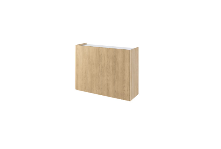 EASY EA-02 - Kommode Weiß Hochglanz mit LED - Wohnzimmer & Flur