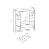 ARTISAN 3D Kleiderschrank - 206cm Eiche Artisan / Schwarze Lamelle