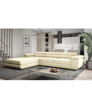 VENUS TWIN - Modernes Ecksofa mit Schlaffunktion und Bettkasten