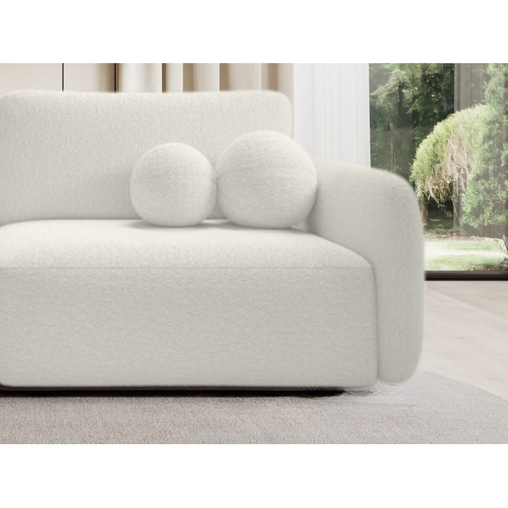 Schlafsofa Boo mit Bouclé-Stoff - 3 Sitzer sofa