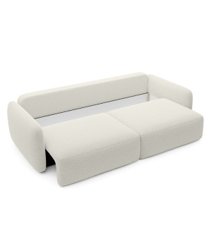 Schlafsofa Boo mit Bouclé-Stoff - 3 Sitzer sofa