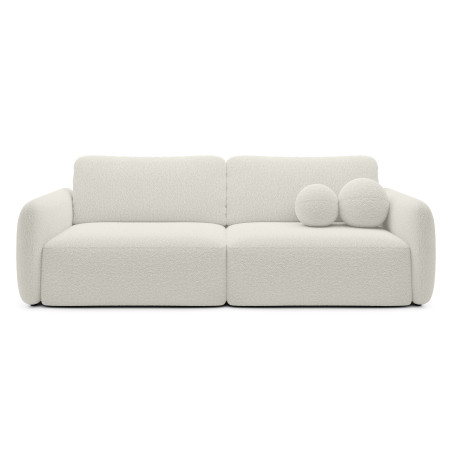 Schlafsofa Boo mit Bouclé-Stoff - 3 Sitzer sofa