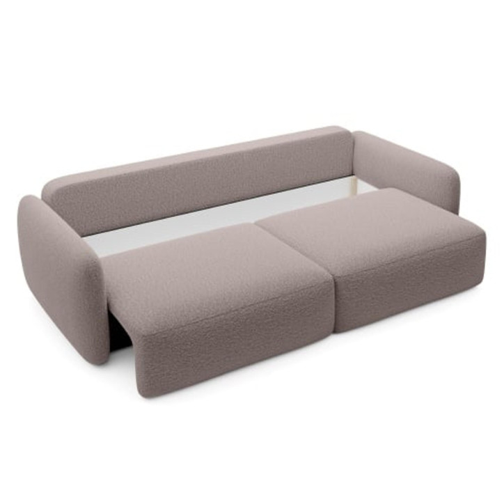 Schlafsofa Boo mit Bouclé-Stoff - 3 Sitzer sofa