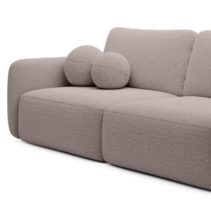 Schlafsofa Boo mit Bouclé-Stoff - 3 Sitzer sofa