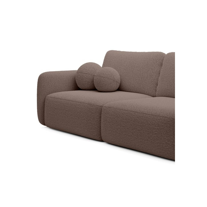 Schlafsofa Boo mit Bouclé-Stoff - 3 Sitzer sofa