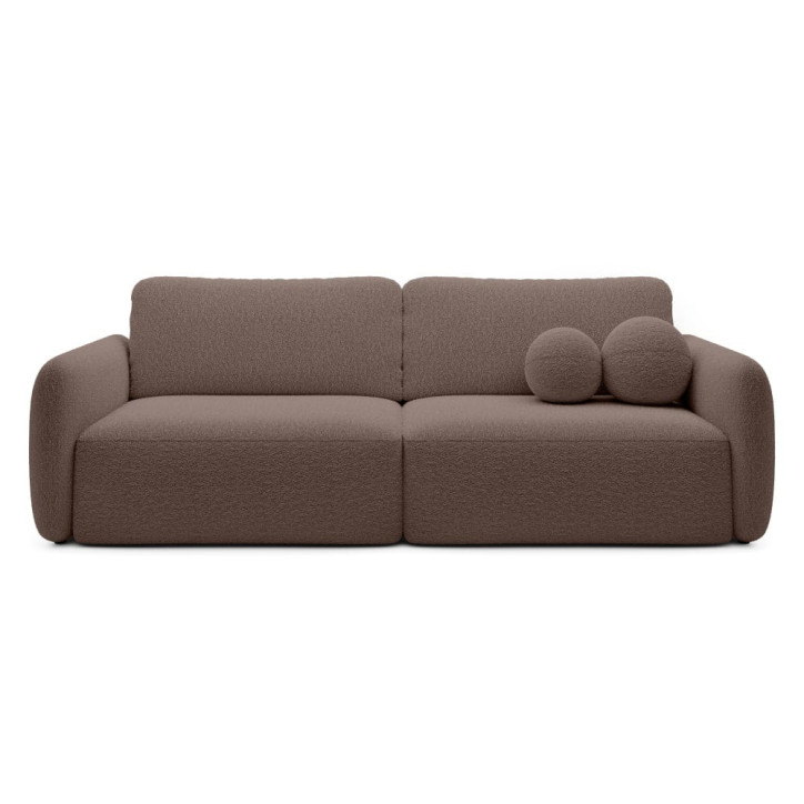 Schlafsofa Boo mit Bouclé-Stoff - 3 Sitzer sofa