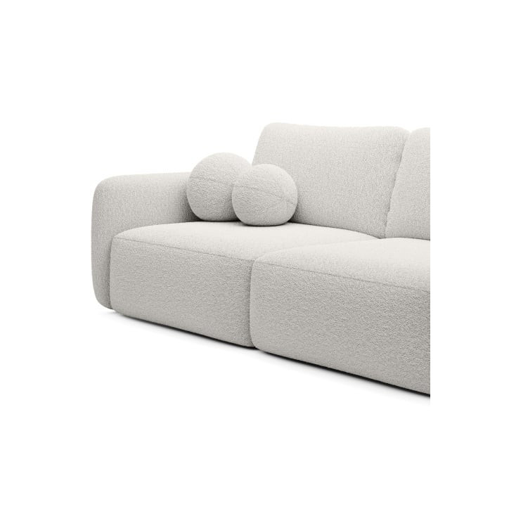 Schlafsofa Boo mit Bouclé-Stoff - 3 Sitzer sofa