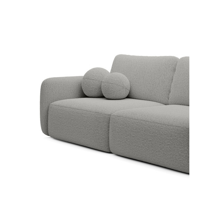 Schlafsofa Boo mit Bouclé-Stoff - 3 Sitzer sofa