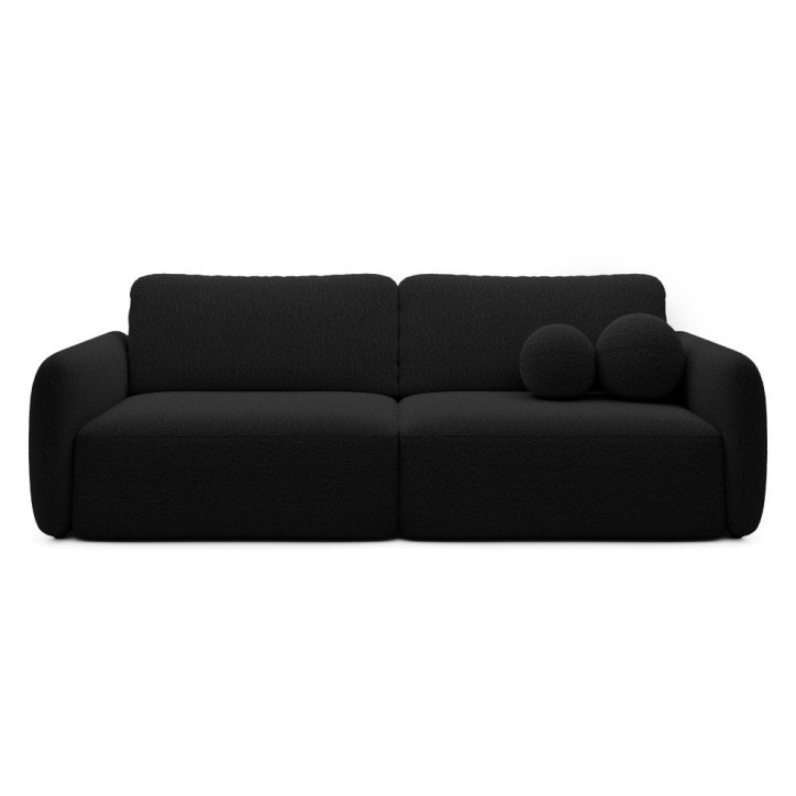 Schlafsofa Boo mit Bouclé-Stoff - 3 Sitzer sofa