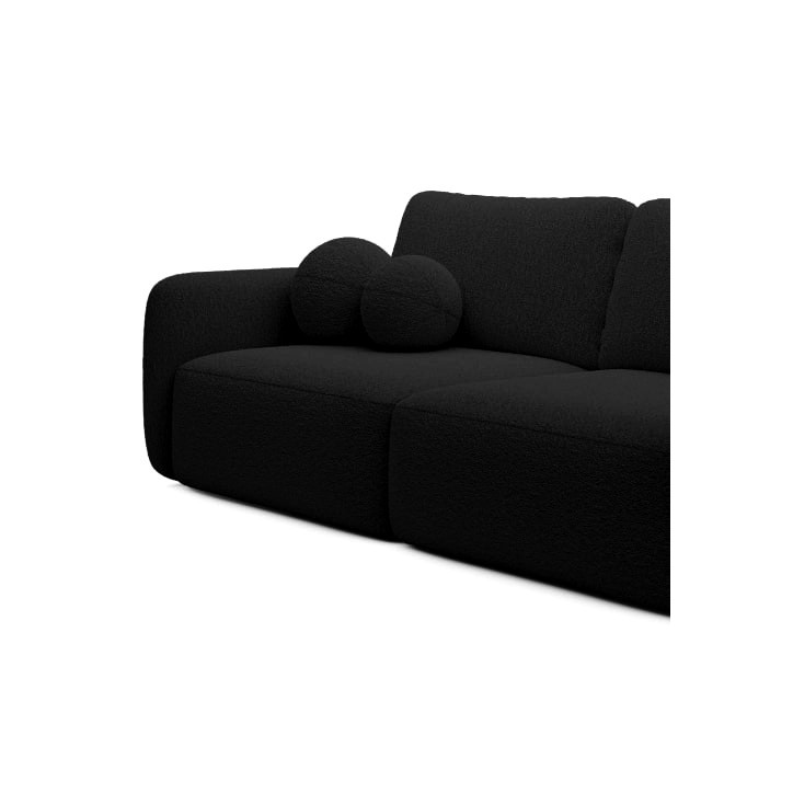 Schlafsofa Boo mit Bouclé-Stoff - 3 Sitzer sofa