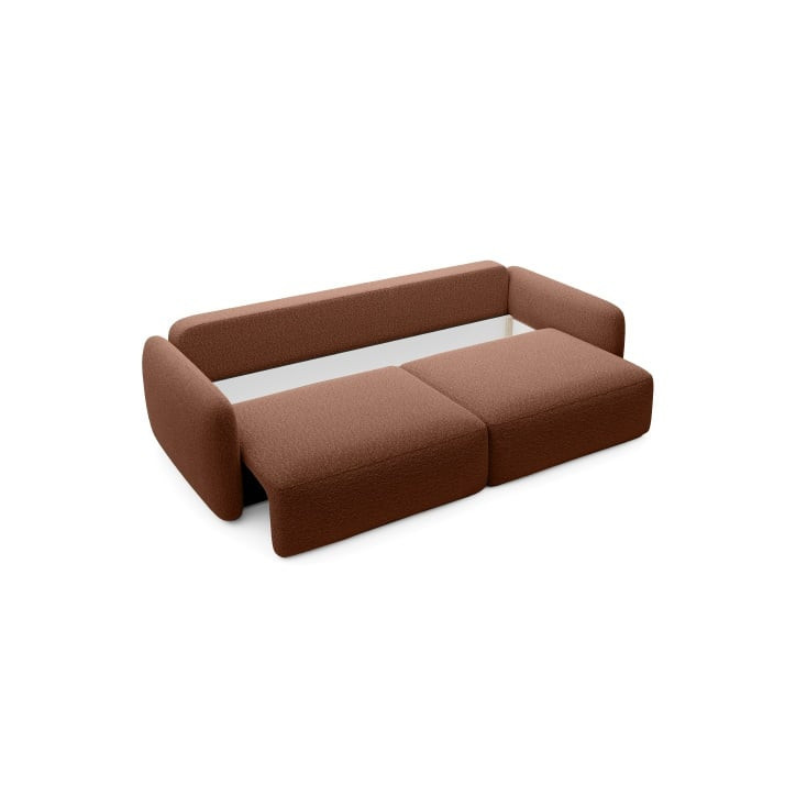 Schlafsofa Boo mit Bouclé-Stoff - 3 Sitzer sofa