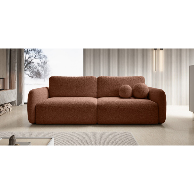 Schlafsofa Boo mit Bouclé-Stoff – Komfort und Stil für Ihr Zuhause