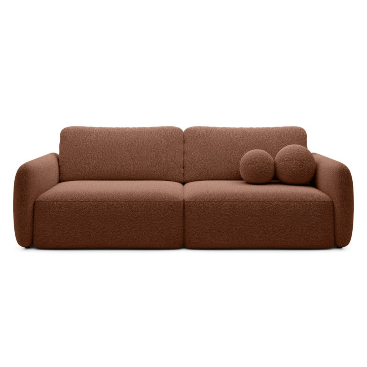 Schlafsofa Boo mit Bouclé-Stoff - 3 Sitzer sofa