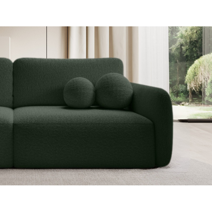 Schlafsofa Boo mit Bouclé-Stoff - 3 Sitzer sofa