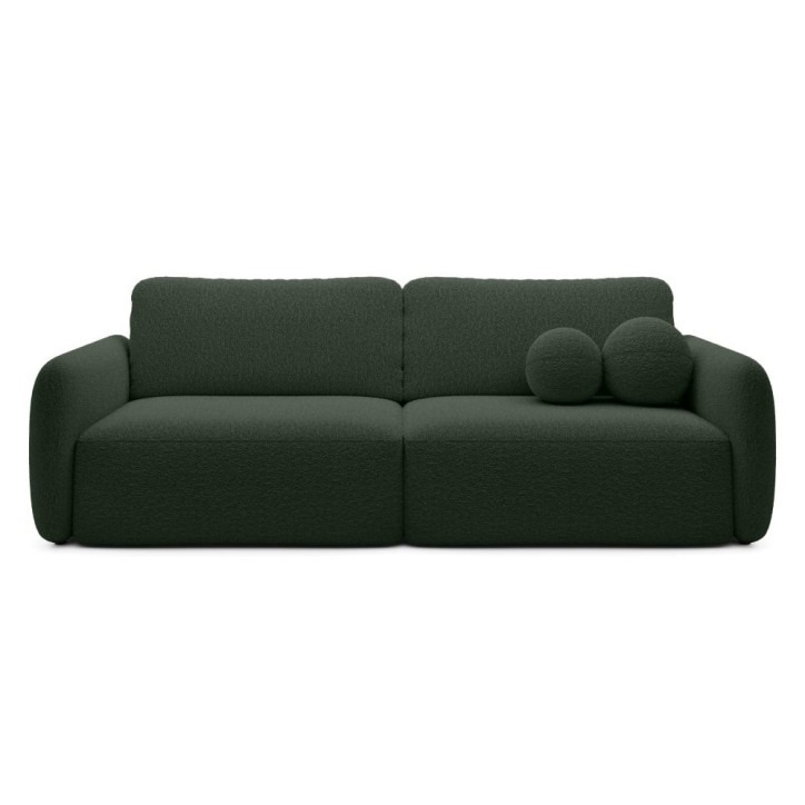 Schlafsofa Boo mit Bouclé-Stoff - 3 Sitzer sofa