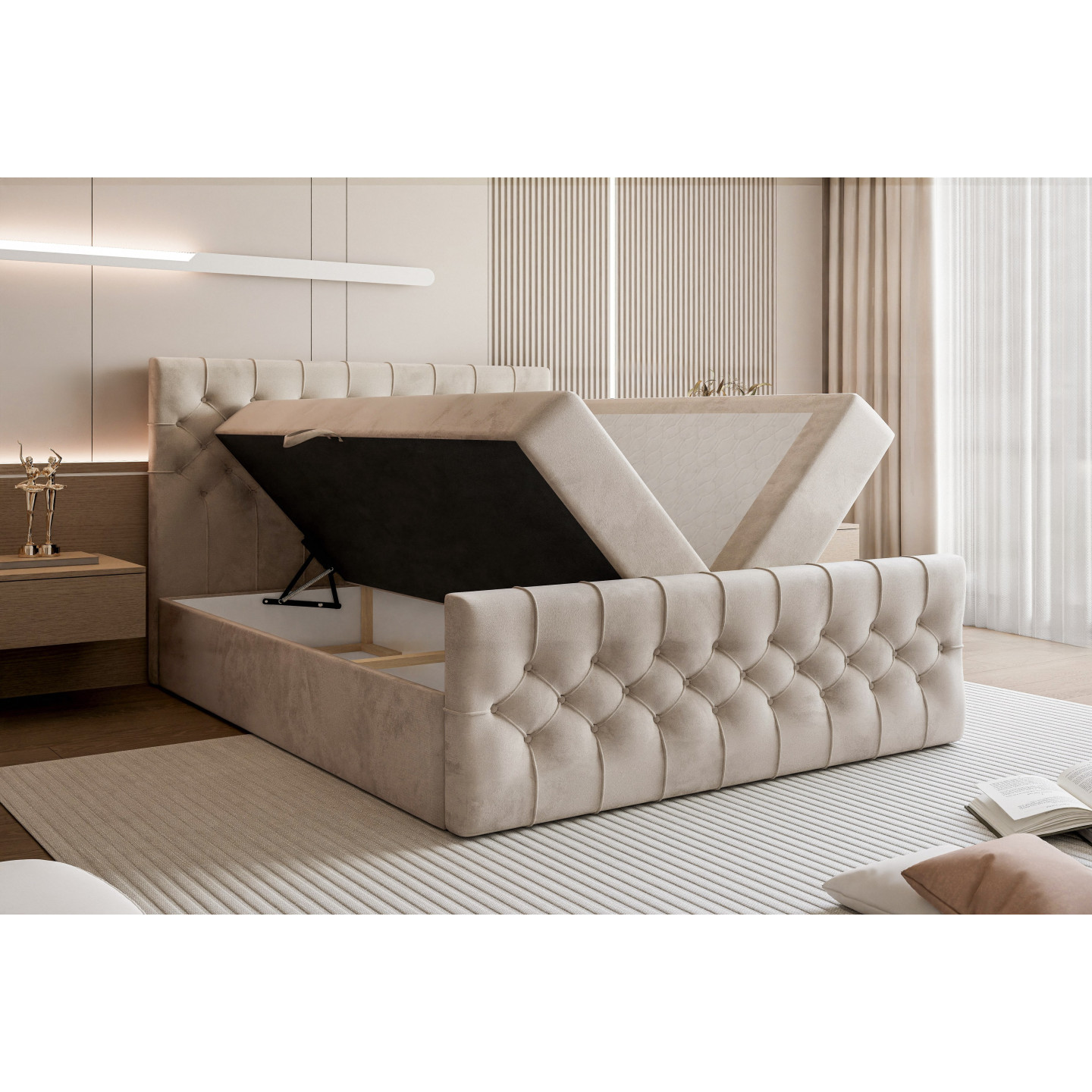 Boxspringbett Tauriel mit Stauraum – Luxus für Ihr Schlafzimmer