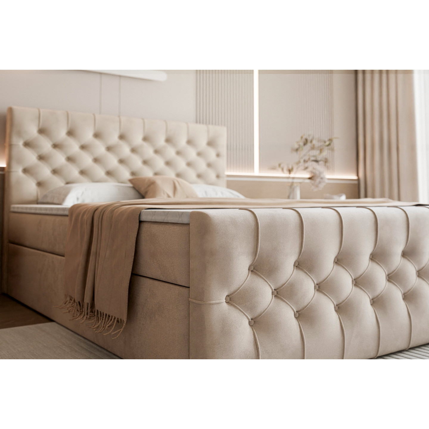 Boxspringbett Tauriel mit Stauraum – Luxus für Ihr Schlafzimmer