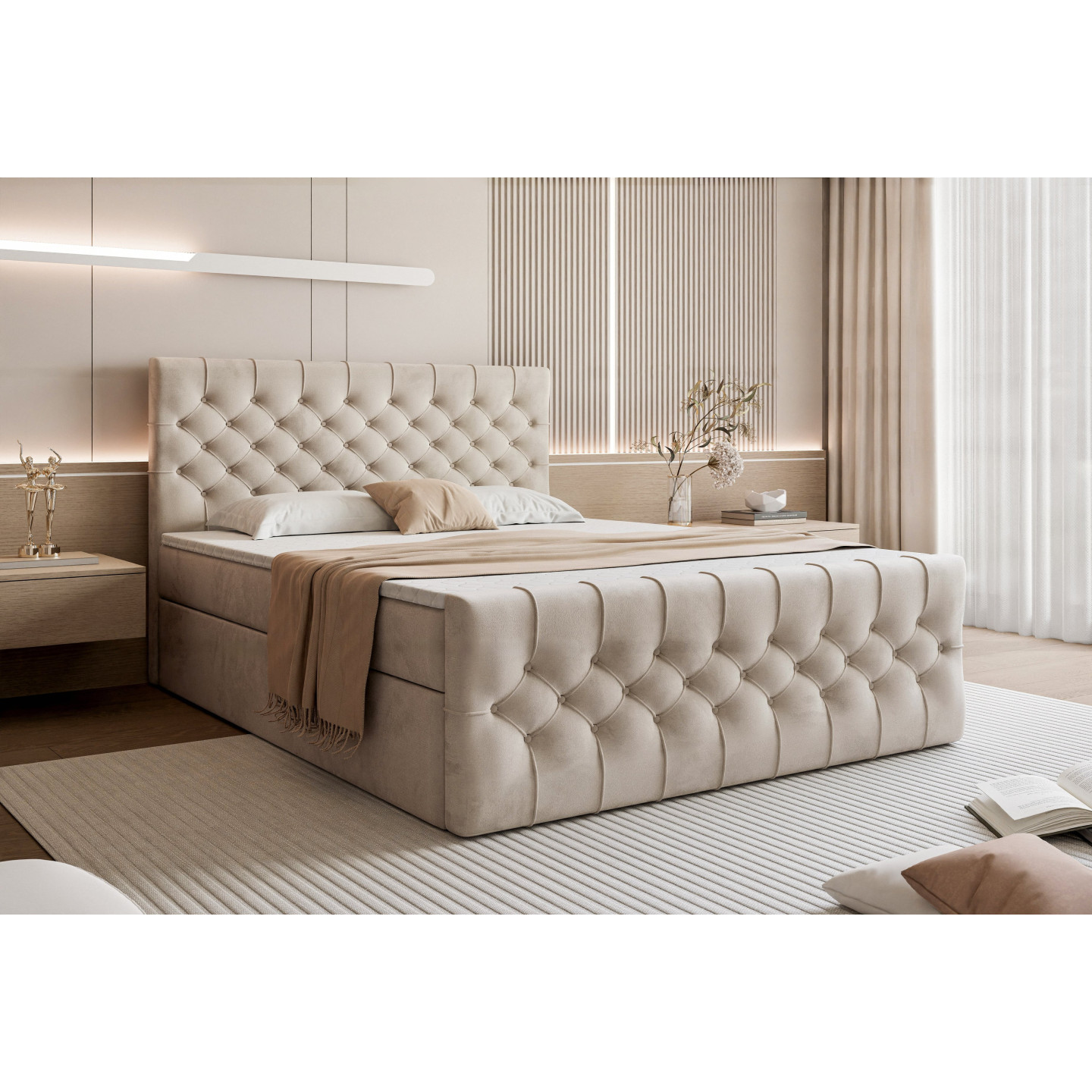 Boxspringbett Tauriel mit Stauraum – Luxus für Ihr Schlafzimmer