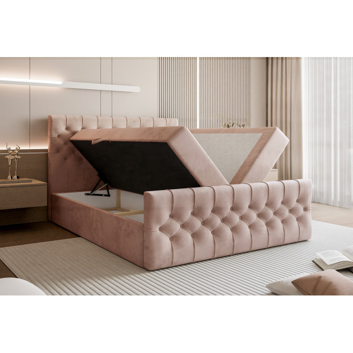 Boxspringbett Tauriel mit Stauraum – Luxus, Komfort und Funktionalität