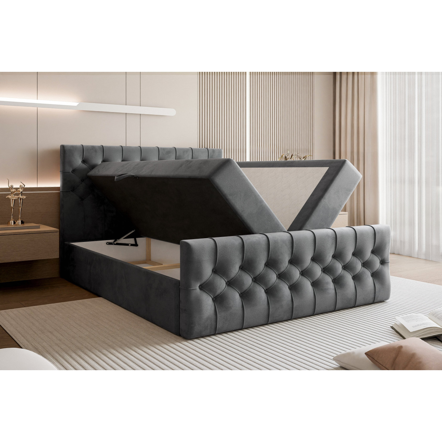 Boxspringbett Tauriel mit Stauraum – Luxus für Ihr Schlafzimmer
