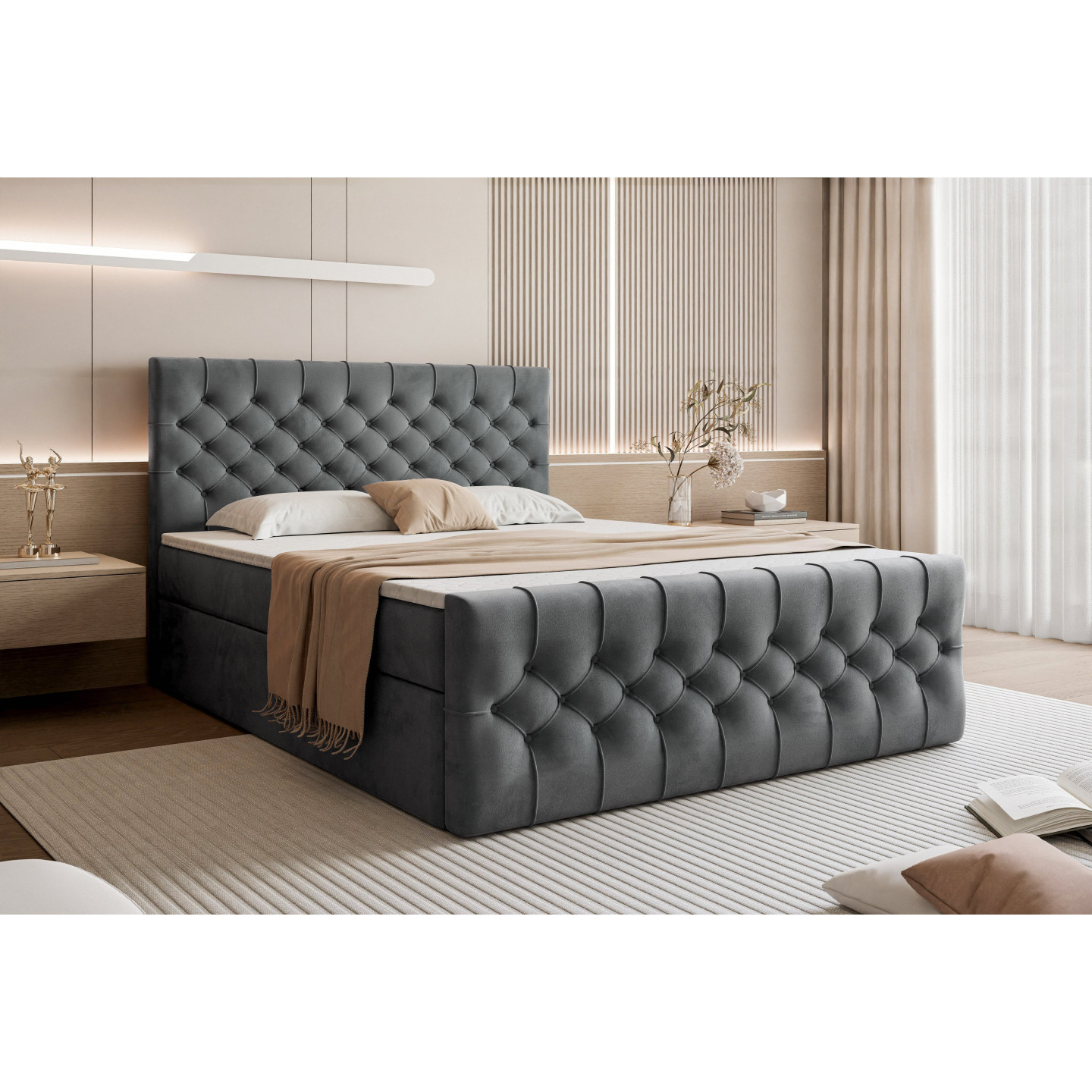 Boxspringbett Tauriel mit Stauraum – Luxus für Ihr Schlafzimmer
